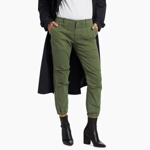 NWT NILI LOTAN Cropped Military Pants Camo Green Women’s Size 6